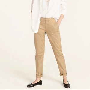 J crew slim boyfriend chino pants desert sand